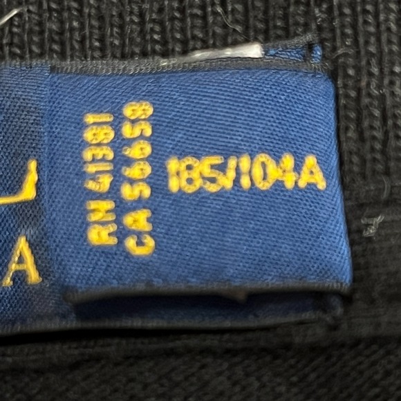 Polo Ralph Lauren Mens XL Black Classic Fit Polo Shirt Red Pony Logo Preppy Y2K - Picture 11 of 15